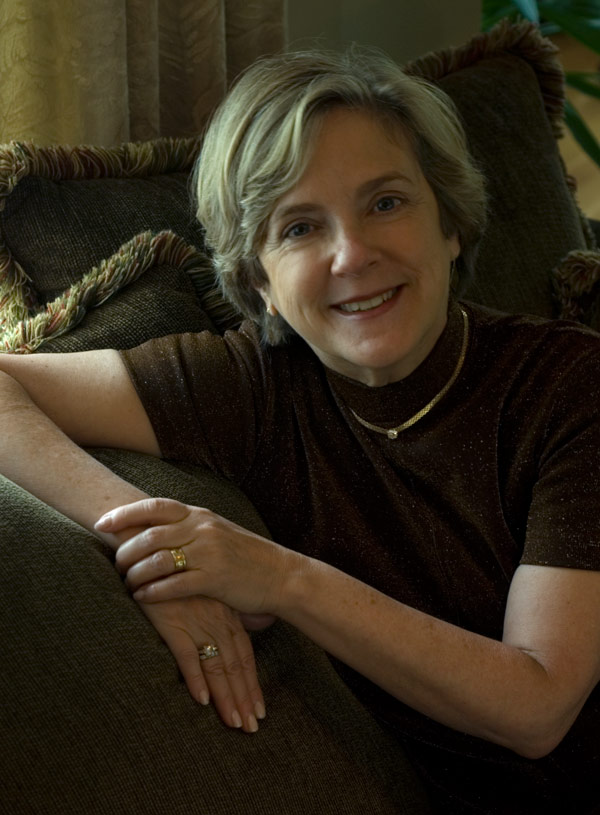 Katherine Hall Page poses for her readers